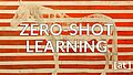 Zero-Shot Learning, ein Pferd in seitlicher Ansicht hinter einem Layer aus gestreiften weißen und orangefarbenen, horizontalen Streifen 