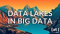 Data Lakes in Big-Data-Strategien, ein tiefblauer Bergsee zwischen einigen orangefarbenen Bergspitzen